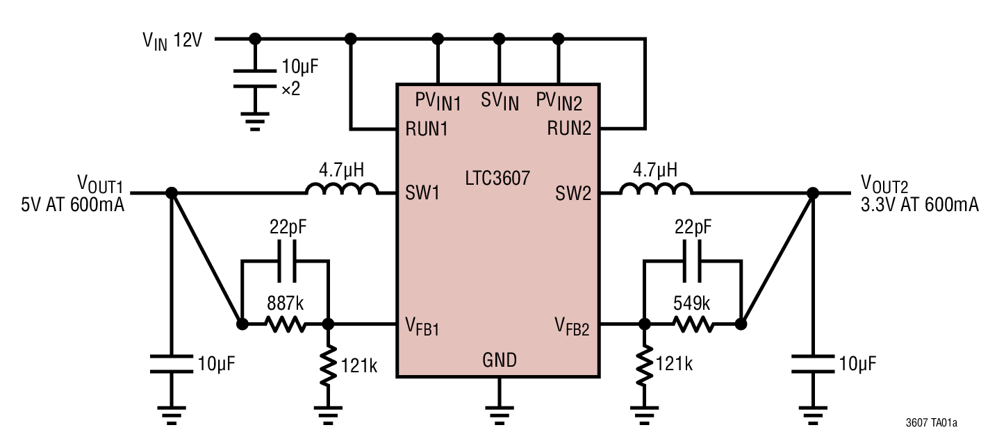 LTC3607Ӧͼһ